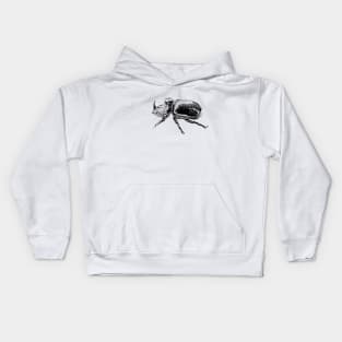 Rhinoceros beetle Kids Hoodie